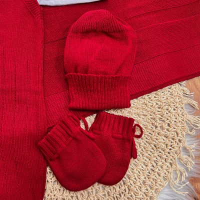 Saída de Maternidade Ryan- Vermelho Saída de Maternidade Ryan- Vermelho